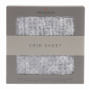 Glacier Plaid Crib Sheet