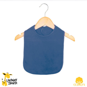 The Laughing Giraffe Baby Bibs With Velcro Closure (Color: Royal Blue, size: One Size)