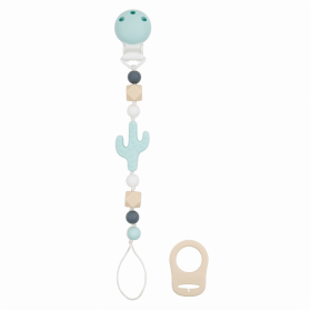 Silicone Pacifier Clip (Color: Cactus)