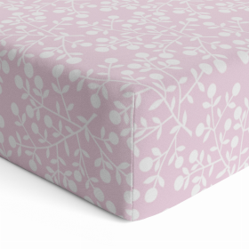 Fitted Crib Sheet (Color: Pink Berries)