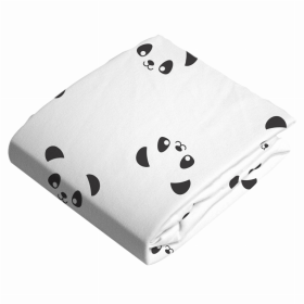 Change Pad Sheet Flannel (Color: Pandas Black & White)