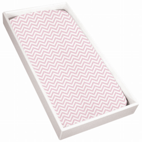 Terry Change Pad Sheet (Color: Pink Chevron)