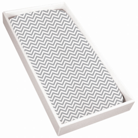 Terry Change Pad Sheet (Color: Grey Chevron)