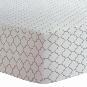 Terry Change Pad Sheet (Color: Grey Ornament)