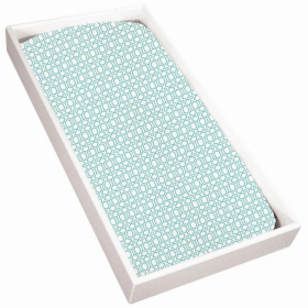 Terry Change Pad Sheet (Color: Turqoise Octagon)