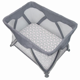 Portable Play Pen Sheet (Color: Grey Petal)