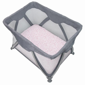 Portable Play Pen Sheet (Color: Pink Berries)