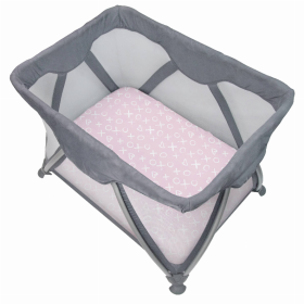 Portable Play Pen Sheet (Color: Pink Xo)