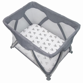 Portable Play Pen Sheet (Color: Deer Black & White)