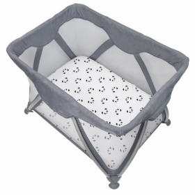 Portable Play Pen Sheet (Color: Pandas Black & White)