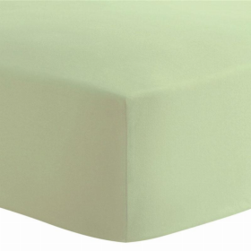 Org.Interlock Fitted Crib Sheets (Color: Green)