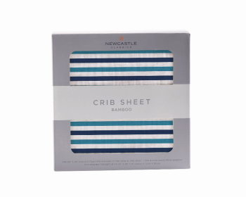 Crib Sheet (Color: Blue and White Stripe)