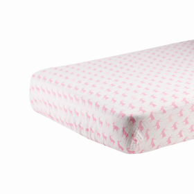 Deer Crib Sheet (Color: Pink)