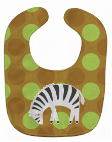 Zoo Animal Baby Bib (Color: Zebras, size: 10 x 13)