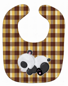 Panda Baby Bib (Color: Pandas2, size: 10 x 13)