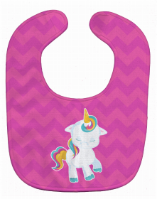 Unicorn Baby Bib (Color: Unicorns, size: 10 x 13)