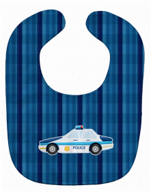 Police Baby Bib (Color: Police Car, size: 10 x 13)