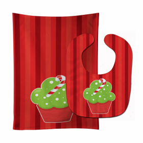 Christmas Baby Bib & Burp Cloth (size: 11 x 18)