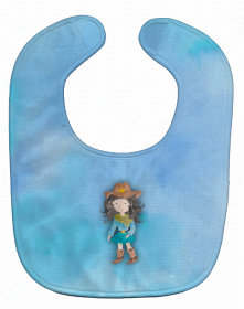 Western Baby Bib (Color: Cowgirl Watercolor, size: 10 x 13)