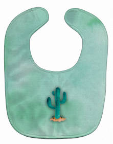 Western Baby Bib (Color: Western Cactus Watercolor, size: 10 x 13)