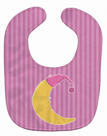 Baby Girl Baby Bib (Color: Baby Girl Moon, size: 10 x 13)