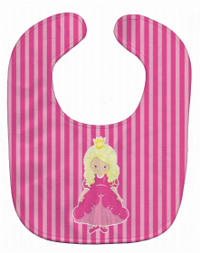 Girl Princess Baby Bib (Color: Blonde Girl Princess Belinda, size: 10 x 13)