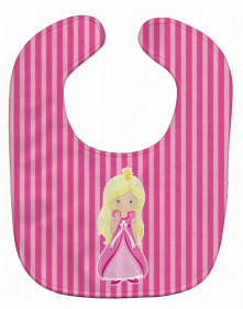 Girl Princess Baby Bib (Color: Blonde Girl Princess Wendy, size: 10 x 13)