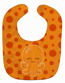 Fish Baby Bib (Color: Orange, size: 10 x 13)