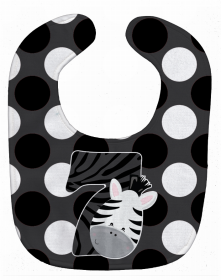 Zoo Animal Baby Bib (Color: Month 7 Zebra, size: 10 x 13)