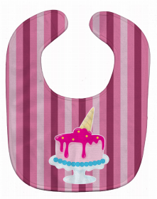 Ice Cream Baby Bib (Color: Ice Cream Cone Cake, size: 10 x 13)