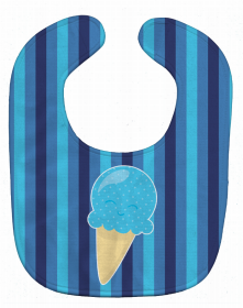 Ice Cream Baby Bib (Color: Ice Cream Cone Blue, size: 10 x 13)