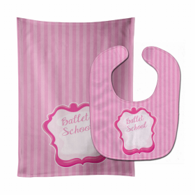 Baby Bib & Burp Cloth (Color: Ballet School 1, size: 11 x 18)