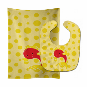 Fish Baby Bib & Burp Cloth (Color: Tropical Fish #2, size: 11 x 18)