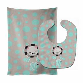 Doll Baby Bib & Burp Cloth (Color: Lion doll, size: 11 x 18)