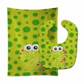 Monster Baby Bib & Burp Cloth (Color: Month 2, size: 11 x 18)