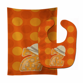 Zoo Baby Bib & Burp Cloth (Color: Month 2 Baby, size: 11 x 18)