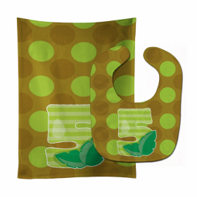 Zoo Baby Bib & Burp Cloth (Color: Month 5 Baby, size: 11 x 18)